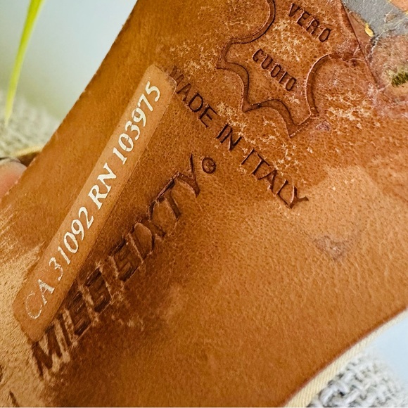 Miss Sixty | Leather Gold Sandals - Picture 14 of 16